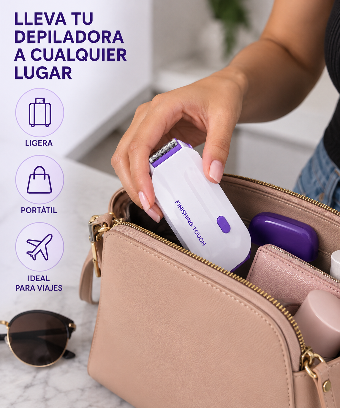 Depiladora Eléctrica YESS 4 en 1- Piel suave fácilmente